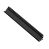 Led kampinis aliuminio profilis - GLAX juodas matinis L=2 m