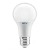 LED lemputė, A-G, A60, SMD 2835, 6400K, E27, 9,5W, AC180-250V, 220°, 900lm, 83mA