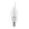 LED lemputė, C37L, SMD 2835, 4000K, E14, 8W, AC220-240V, šviesos kampas 160°, 700 lm, 70mA