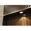 LED luminaire panel VEGAS 3W 100x100, alu, 2in1 warm-cold baltas, mini amp cable 2m