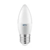 GTV LED ŠVIESOS šaltinis, A-G, C37, SMD 2835, 6400K, E27, 8,0W, AC180-250V, 160°, 720lm, 70mA