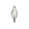 LED ŠVIESOS šaltinis, pilkos spalvos, A-G, C35, 2700K, E14, 4,0W, AC220-240V, 360°, 300lm,
