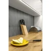 LED Taikomas aliuminio profilis GLAX Mini High 14mm Juodas Mat 2m