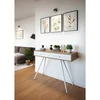 Leg 40 x 710 X-LINE inclined, foldable, adjustable foot, baltas