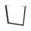 Leg GTV INDUSTRIA, trapezoid, H=710 mm, W=820 mm, profile 80 x 20, steel, juodas