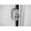 Lock for sliding door systems (lock + plastikas) sidabrinis