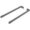 Longitudinal rail square for drawers AXISPRO 550mm anthracite