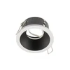 Lubinis šviestuvas Lubinis taškinis šviestuvas ELVA, IP54, apvalus, Ø85x45mm, baltas / juodas