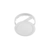 MAXIS downlight, LED, 18W, 1450lm, CCT, AC220-240V, IP44, recessed, round, baltas