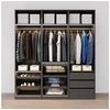 Metal drawer Elite for shoes 800 mm with soft closing, pilka anthracite