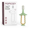 Momcozy mažylių dantų šepetėlis, žalias