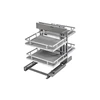 MovixPro retractable corner for cabinet with front 500 mm chrome, anthracite mat