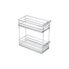 GTV MovixPro side cargo basket, 2 shelves, for cabinet 400 mm, without guides, chrome, mat whi