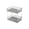 MovixPro side cargo basket, 2 shelves, for cabinet 300 mm, without guides, chrome-plated,