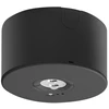NEXO emergency luminaire, LED, 2.5W, 350lm, 6400K, AC220-240V, IP65, 3h, TEST, juodas