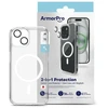Permatomas 2in1 MagSafe telefono dėklas ArmorPro skirtas iPhone 15