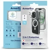 Permatomas 2in1 MagSafe telefono dėklas ArmorPro skirtas iPhone 15