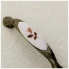 Porcelain handle 728P C=96mm antique brass B-autumn rose