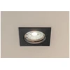 PORTO ceiling spotlight, IP20, square, juodas, TYPE DS10