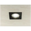 Lubinis šviestuvas PORTO-K ceiling spotlight, IP20, square, juodas, angle adjustable, TYPE DT10