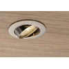 Lubinis šviestuvas PORTO-K lubinis taškinis šviestuvas, IP20, apvalus, inox, reguliuojamo kampo, TYPE 5515