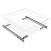 Pull out wirework 40, 150 mm high, baltas, without slides