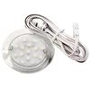 Recessed led luminaire serena, 12V, 15 led, cold baltas, transparent