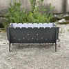 Šašlykinė iškylai Kalmetal 4mm storio plieno