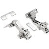 Self-closing hinge/hydraulic angular 45° roller H=0 with euro screws