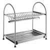 Self-standing two tier dish rack (inox)