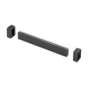 Set; rectangular clothes bar L = 3m + rosette with a cap 2 pcs; anthracite color