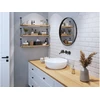 Shelf support BAR, 21x17 cm, juodas mat
