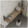 Shelf support BELT, 22x23 cm, juodas mat