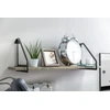 Shelf support INGRID, 26x23 cm, juodas mat