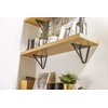 Shelf support WIRE, 18x16 cm, juodas mat