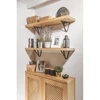 Shelf support WIRE, 18x16 cm, juodas mat