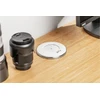 Shutter recessed furniture socket, 1 French socket, 1.5m, baltas