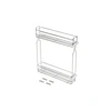 Side cargo basket, mounting for H45 ball guides, 2 shelves, cabinet 150 mm, without galvan
