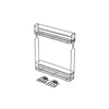 Side cargo basket, mounting for H45 ball guides, 2 shelves, cabinet 150 mm, without anthra