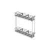 Side cargo basket MovixPro, 2 shelves, for 200mm cabinet, without slides, chrome