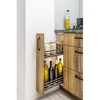 Side cargo basket MovixPro, 2 shelves, for 200mm cabinet, without slides, anthracite RAL 7