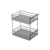 Side cargo basket MovixPro, 2 shelves, for a 400 mm cabinet, without slides, anthracite RA