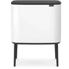 Šiukšlių dėžė Brabantia Bo Touch, 3 x 11 l, Balta (Pažeista pakuotė)