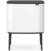 Šiukšlių dėžė Brabantia Bo Touch, 3 x 11 l, Balta (Pažeista pakuotė)