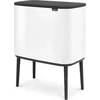 Šiukšlių dėžė Brabantia Bo Touch, 3 x 11 l, Balta (Pažeista pakuotė)