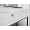 Spot knob brushed auksinis