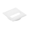 Square cable pass-through for hole fi 80, baltas