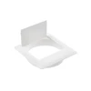Square cable pass-through for hole fi 80, baltas