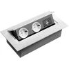 Stalinio kompiuterio ilgintuvas, 2x schuko lizdas, 2xUSB, be laido, baltos spalvos