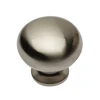 Steel knob BERGAMO brushed steel